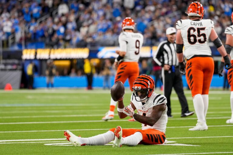 Bengals vs Chargers match player stats