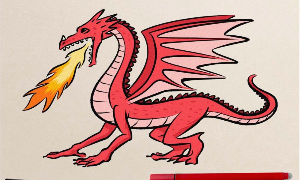 how to draw a dragon
