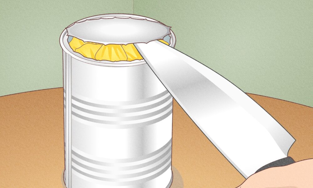 how to open a can without a can opener